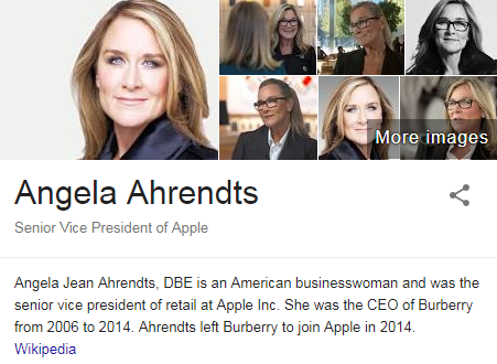 Angela Ahrendts Wikipedia